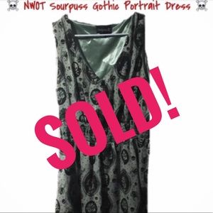 NWOT - Sourpuss Gothic Portrait Dress